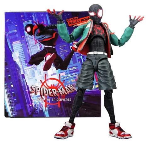 Marvel Spider Man Into The Spider Verse Figures Miles Morales Figure