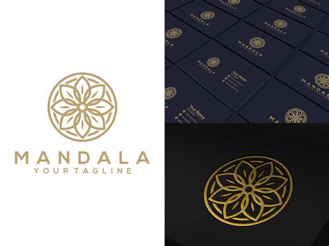 simple mandala logo design by satset on Dribbble