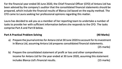 For The Financial Year Ended 30 June 2020 The Chief