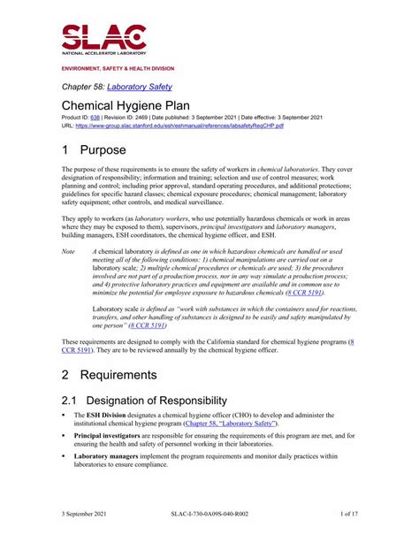PDF Chemical Hygiene Plan Stanford University DOKUMEN TIPS