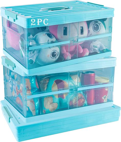 Clear Stackable Storage Bins With Lids Storage Boxes Plastic