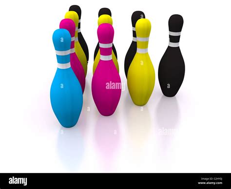 Bowling Pins 3d Stock Photo Alamy