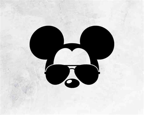 Mickey Mouse Glasses Sunglasses Svg Png Etsy