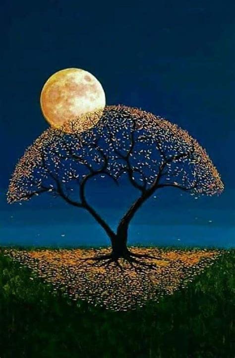 Good Night Moon Moon Painting Moon Art Painting