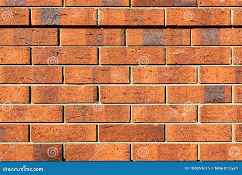 Brick Wall Background Decorative Brickwork From A Smooth New Brick