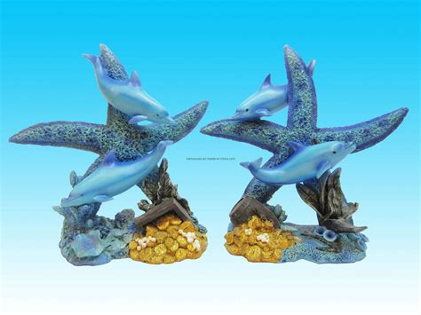 China Polyresin Dolphin Figurine Resin Dolphin Craft Kns6985 China