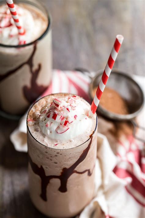 this thick and creamy peppermint mocha frappuccino can be made at home and tastes just like or