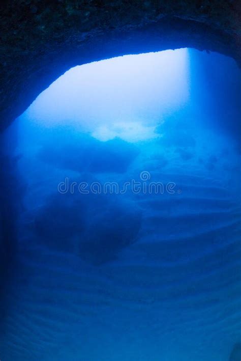 Rays Of Sunlight Into The Underwater Cave Stock Photo Image Of Cave