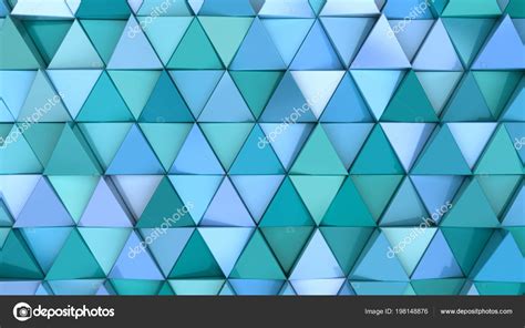 Pattern Blue Triangle Prisms Wall Prisms Abstract Background Rendering