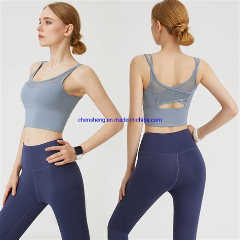In Stock Female Fitness Sports Bra Yoga Sportswear Padded Seamless