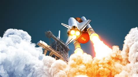 4k Space Shuttle Takes Off 3d Stock Footage Video 100 Royalty Free