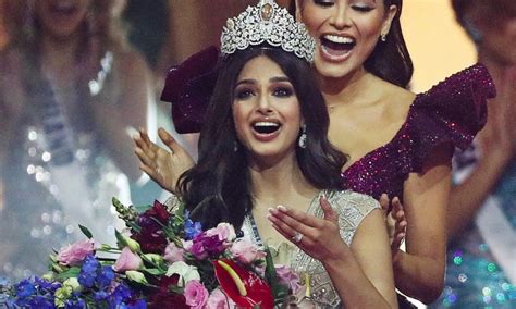 miss universe 2021 india s harnaaz kaur sandhu wins coveted crown after susmhita sen lara dutta