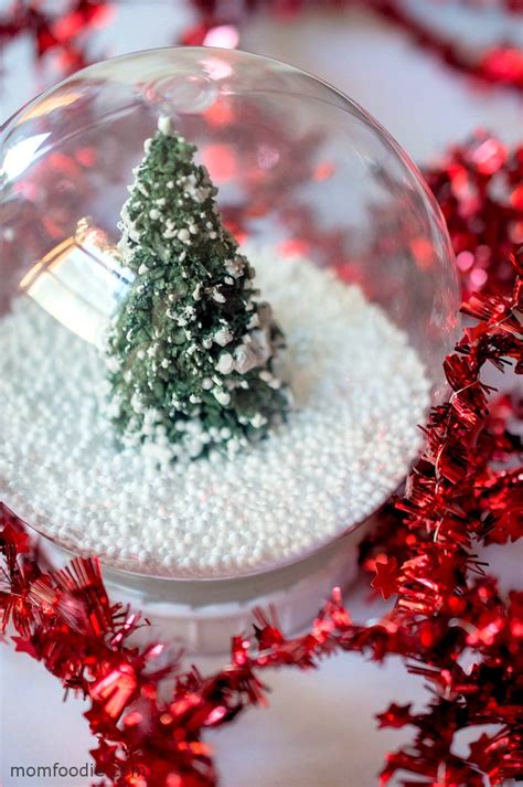 Diy Tree Snow Globe Christmas Craft Fun Mom Foodie