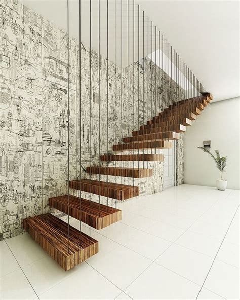 18 Gorgeous Floating Staircase Designs With A Big Statement