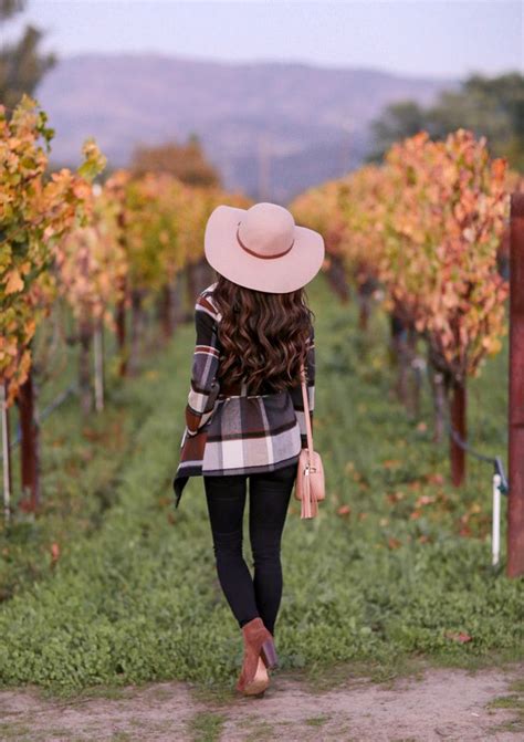 Fall In Napa Valley Flattering Plaid Wrap Coat Extra Petite Vineyard Outfit Wineries