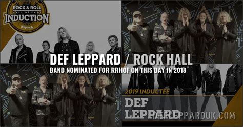 4 Years Ago Def Leppard Nominated For Rock And Roll Hall Of Fame
