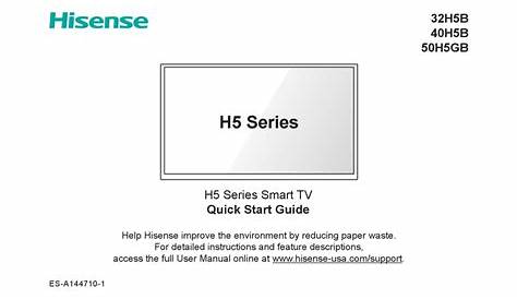 HISENSE 32H5B QUICK START MANUAL Pdf Download | ManualsLib