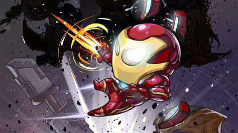 1366x768 Iron Man Cartoon Marvel Art 1366x768 Resolution Wallpaper Hd