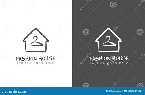 Hand Drawn Fashion House Logo Design Vector Stock Vector Illustration Of Fashion Boutique