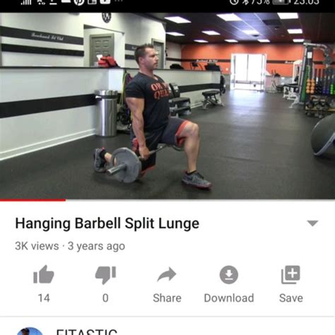 Barbell Split Lunge By Blissed Out Baker Plant Based Chef Exercise
