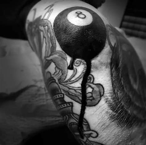 Top 40 Der Besten 8 Ball Tattoo Designs Für Männer Billard Ink Ideen