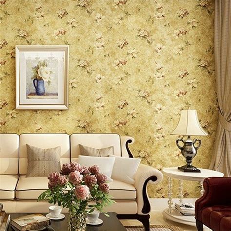 Beibehang Wallpaper American Style Wall Paper Vintage Pastoral Floral