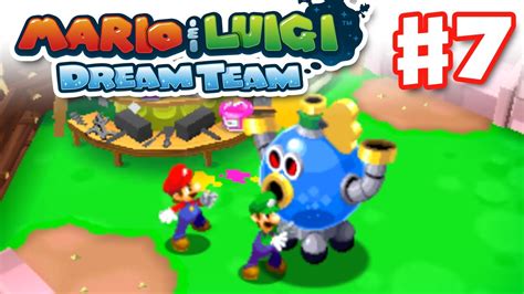 Mario And Luigi Dream Team Gameplay Walkthrough Part 7 Grobot Boss