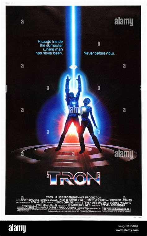 Tron 1982 Original Movie Poster Stock Photo Alamy