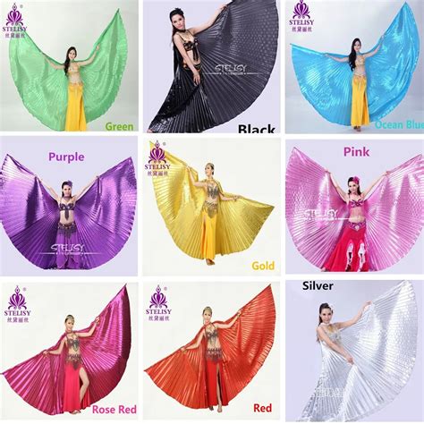 Butterfly Belly Dance Costume Isis Wing Egyptian Dancer Wear Halter Cape Wings Clothes Shoes
