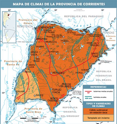 Corrientes Argentina Map