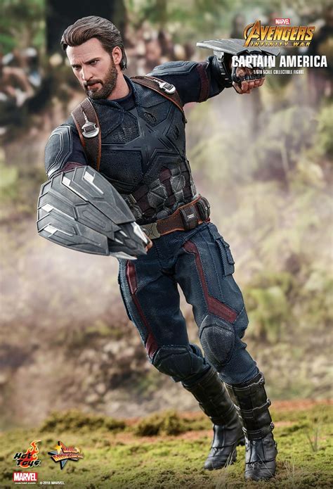 Avengers Infinity War Captain America Hot Toys Machinegun
