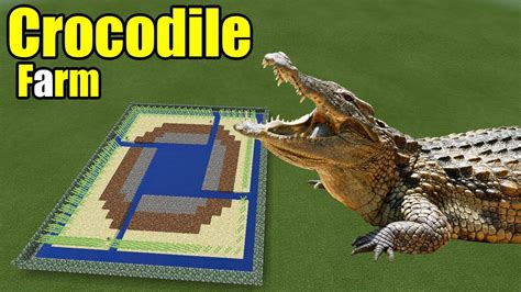 How To Make A Crocodile Farm Minecraft Pe Youtube