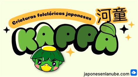 Criaturas Folclóricas Japonesas Kappa 河童 Japonés En La Nube