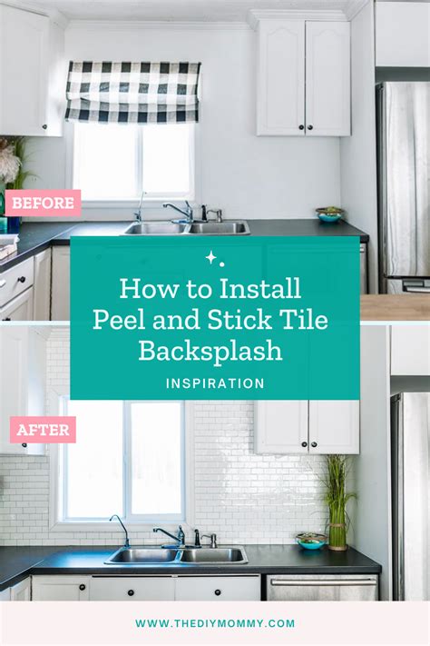 How To Install Peel And Stick Tile Backsplash The Diy Mommy