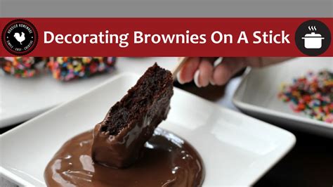 Decorating Brownies On A Stick Quick And Easy Youtube