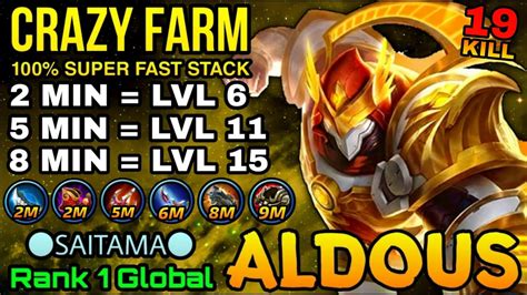 Hyper Carry Aldous Lvl 15 In 8 Mins Super Fast Stack Top 1 Global