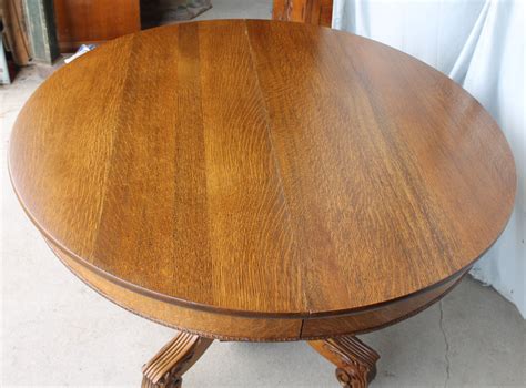 Bargain Johns Antiques Antique Round Oak Dining Table 45 Inches