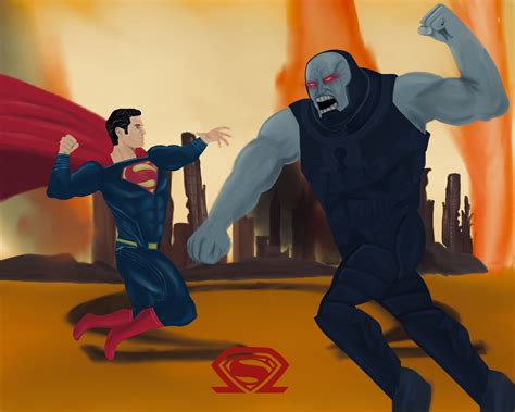 Artstation Superman Vs Darkseid