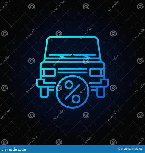 Car Leasing Blue Icon Stock Vector Illustration Of Blue 94610307