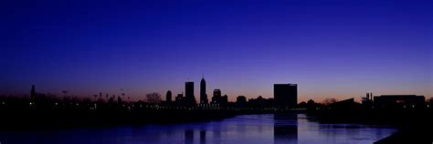 Indianapolis Indiana Panoramic Blue Hour Sunrise Photograph By David
