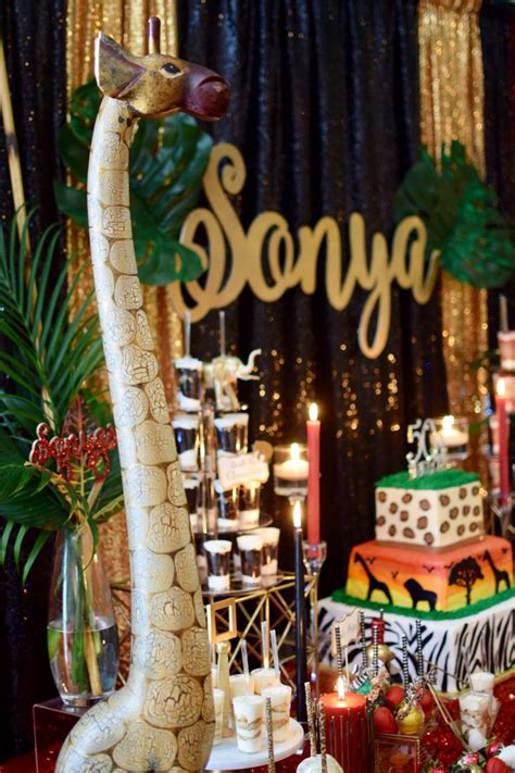 African Themed 50th Birthday Birthday Party Ideas Photo 1 Of 24
