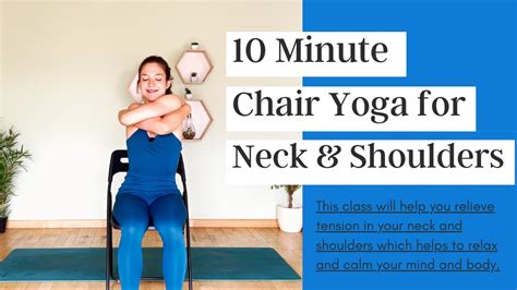 Chair Yoga For Neck And Shoulder Pain Youtube