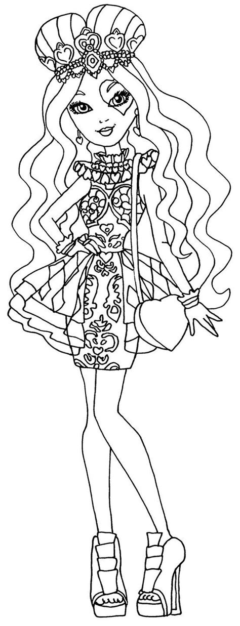 Lizzie Hearts By Elfkena On Deviantart A Coloring Page Of Lizzie