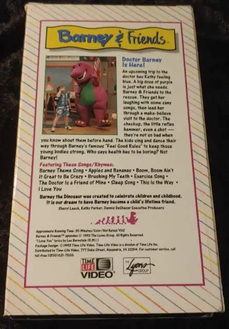 Barney And Friends Doctor Barney Is Here Vhs 19 99 Picclick