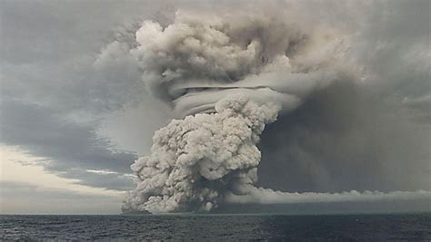 Into The Mesosphere Volcanic Eruption In Tonga Has Produced The