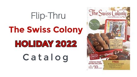 the swiss colony holiday 2022 catalog flip thru [w commentary and oversharing] youtube