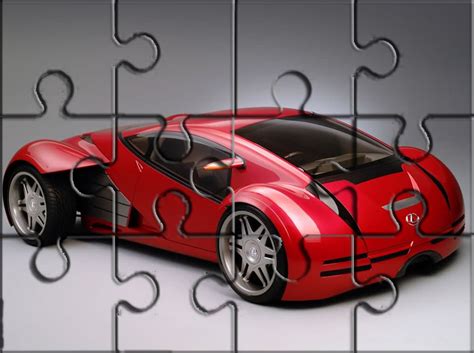 Printable Car Theme Jigsaw Puzzle