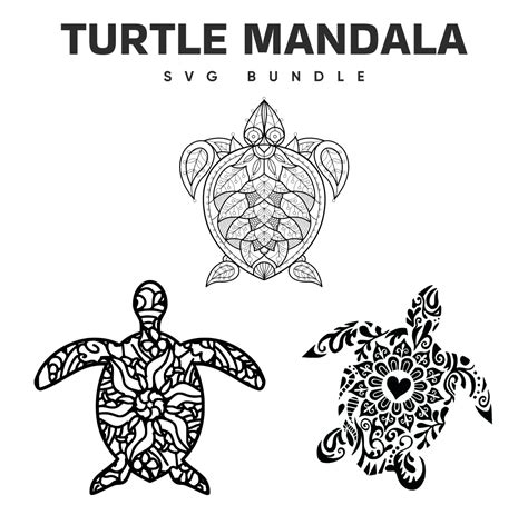 Turtle Mandala Svg Master Bundles