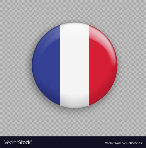 Flag Of France The Right Colors And Proportions Vector Image