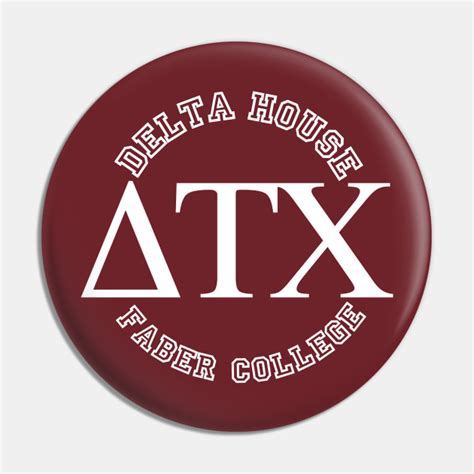 Delta House Faber Chapter Animal House Pin Teepublic